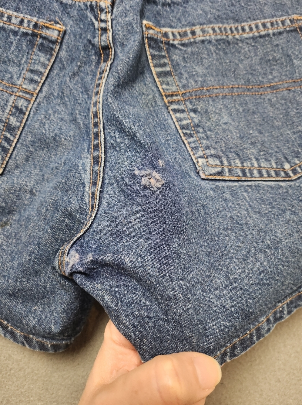 Vintage Club Monaco Dark Blue Denim Jean Shorts - Picture 7 of 10